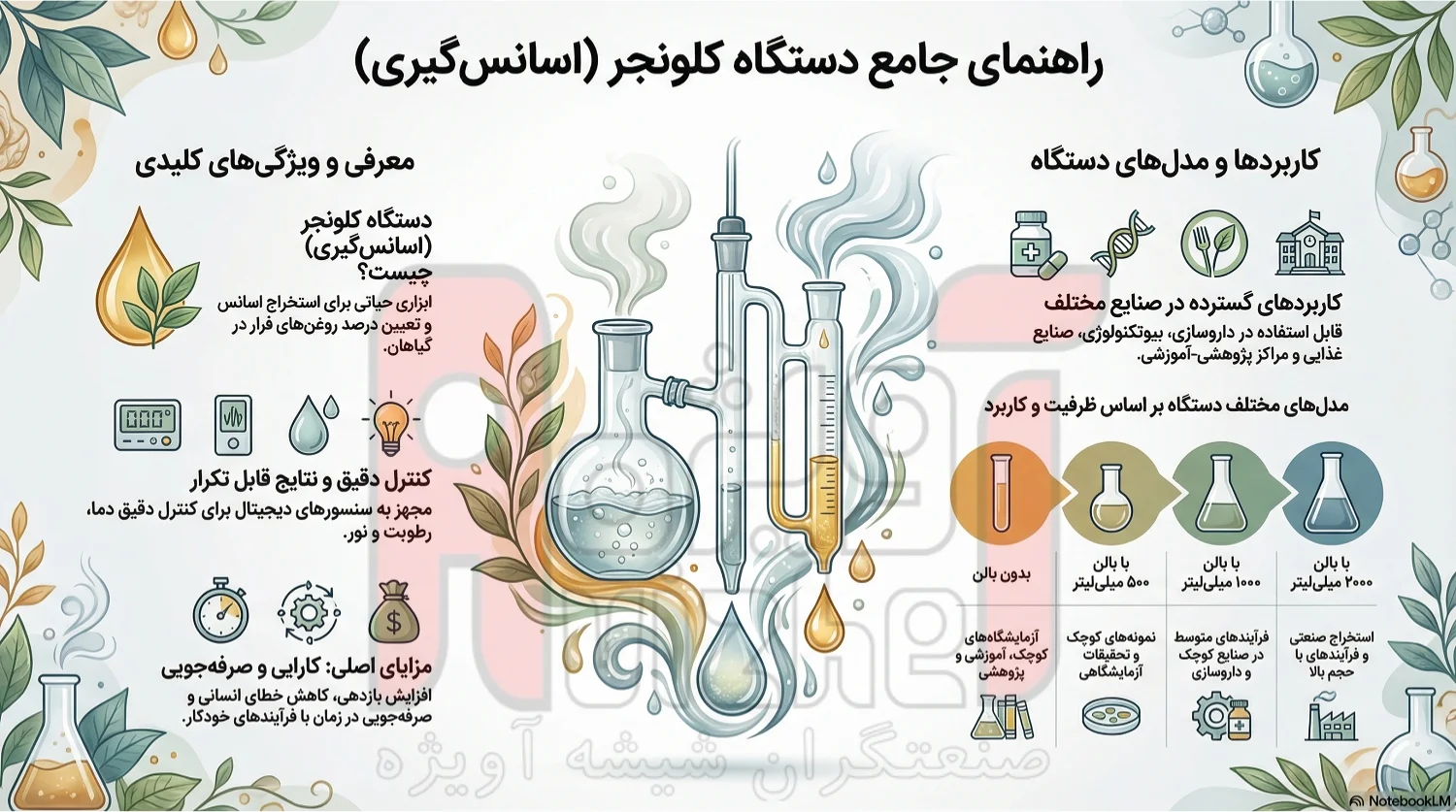 دستگاه اسانس گیری(کلونجر)