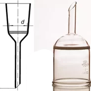قیف بوخنر شیشه ای صافی دار
