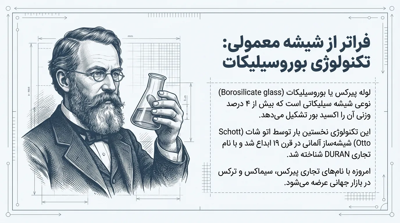 لوله شیشه ای پیرکس